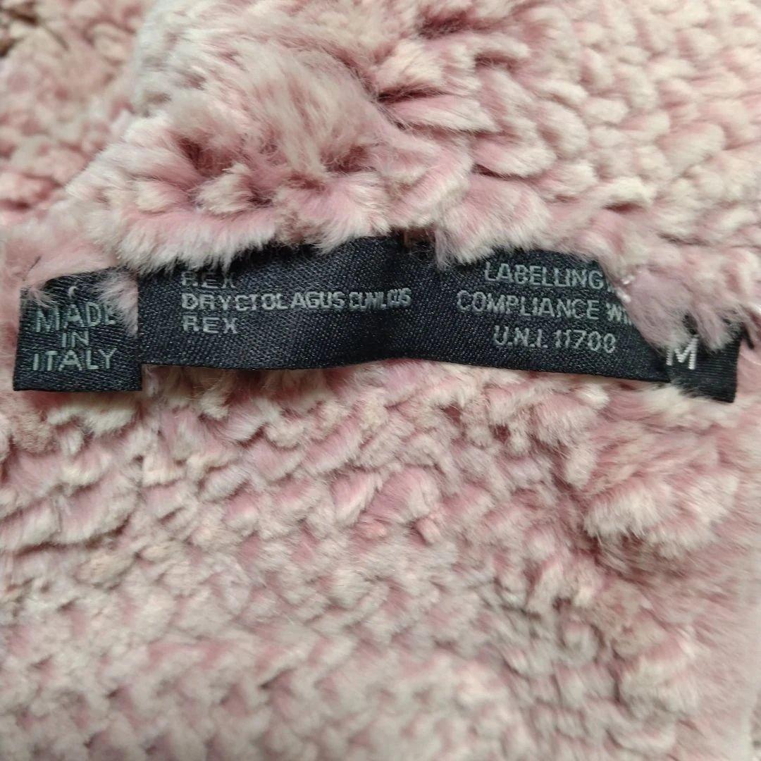 新品同様使用感無し✩イタリア製✩レッキス✩ピンク✩被り✩アウター✩前ポケット有り