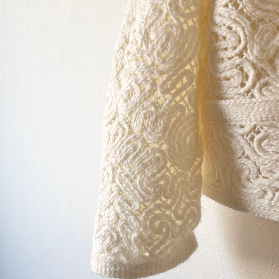 IENA 2024AW エンブロイダリーレースジャケット　ホワイト