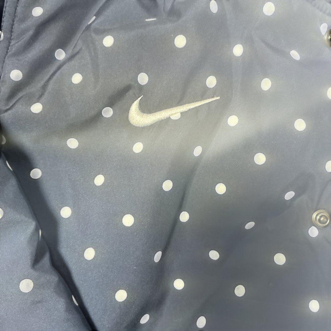 ブリストル✕Nike フード付き ネイビーサテンスタジャン　サイズ Ｌ