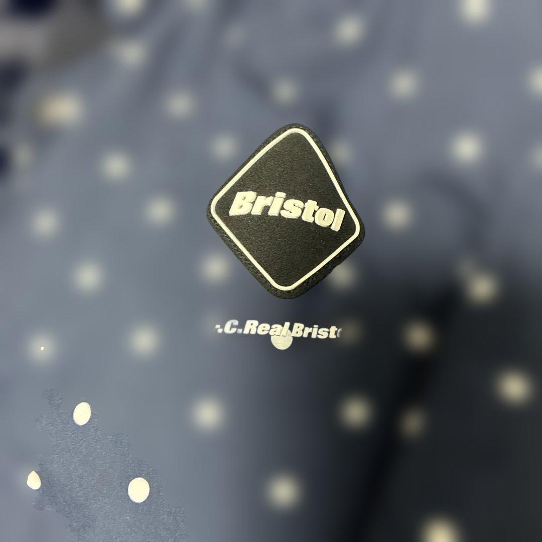 ブリストル✕Nike フード付き ネイビーサテンスタジャン　サイズ Ｌ