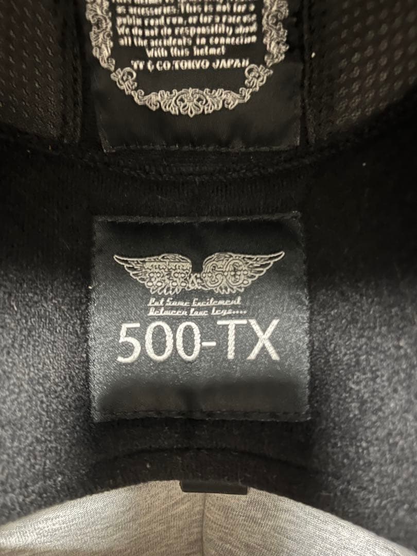 TT&CO 500-TX ジェットヘルメット マットブラック