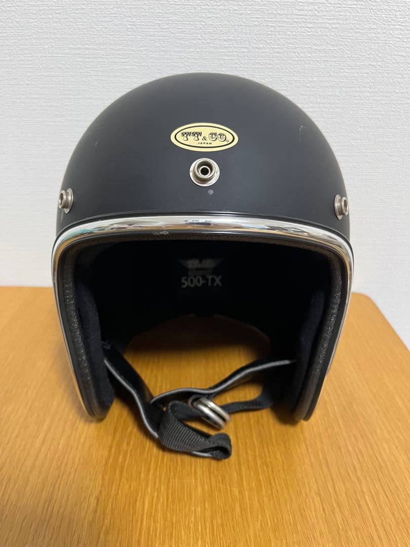 TT&CO 500-TX ジェットヘルメット マットブラック