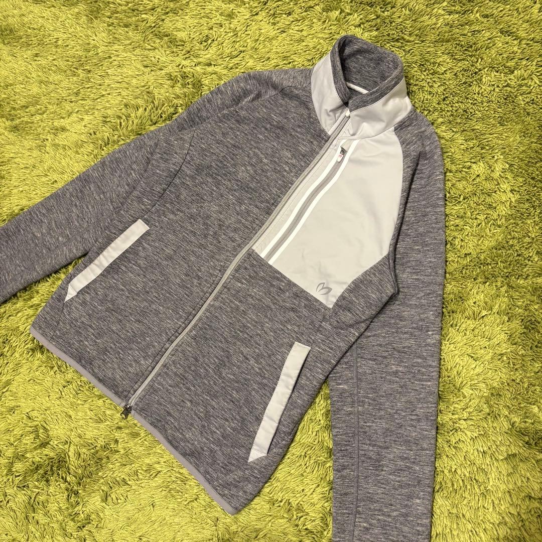 マスターバニーエディション ジップジャケット アウター 異素材 グレー サイズ1