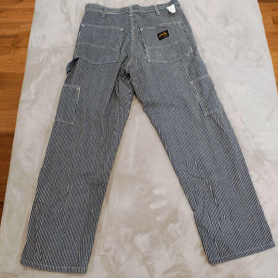 美品 スタンレー usa製 ペインターパンツ ワークパンツ ヒッコリーw32