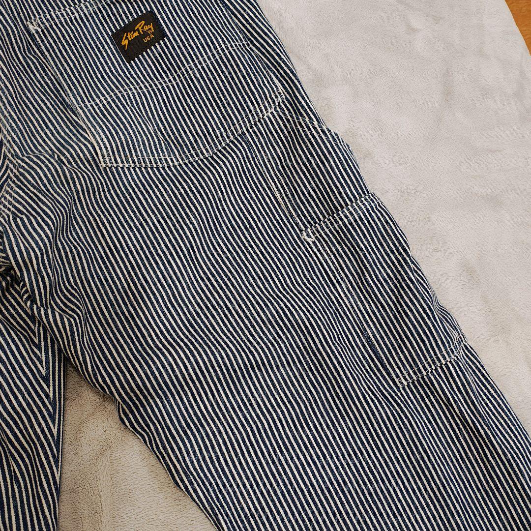 美品 スタンレー usa製 ペインターパンツ ワークパンツ ヒッコリーw32