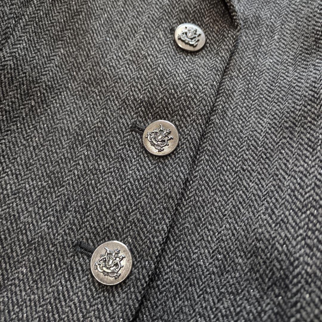 マックスマーラ　マリナリナルディ　ヘリンボーン　ラメ糸　テーラードジャケット