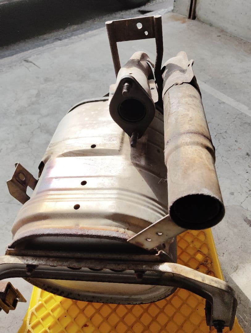 スバルサンバー用リアマフラー一式TV1.TV2用程度良好