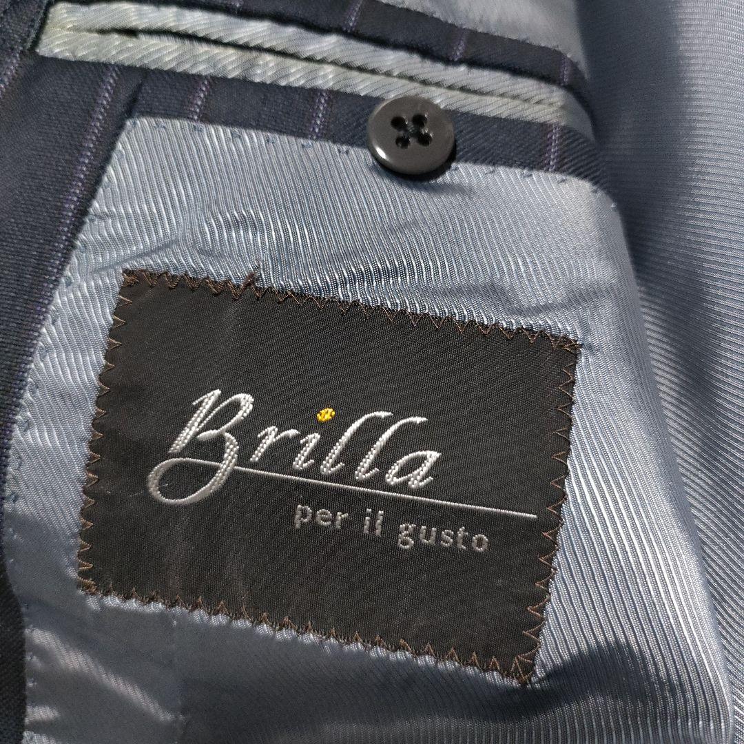 Brilla per il gusto メンズスーツ　ネイビーストライプ　44