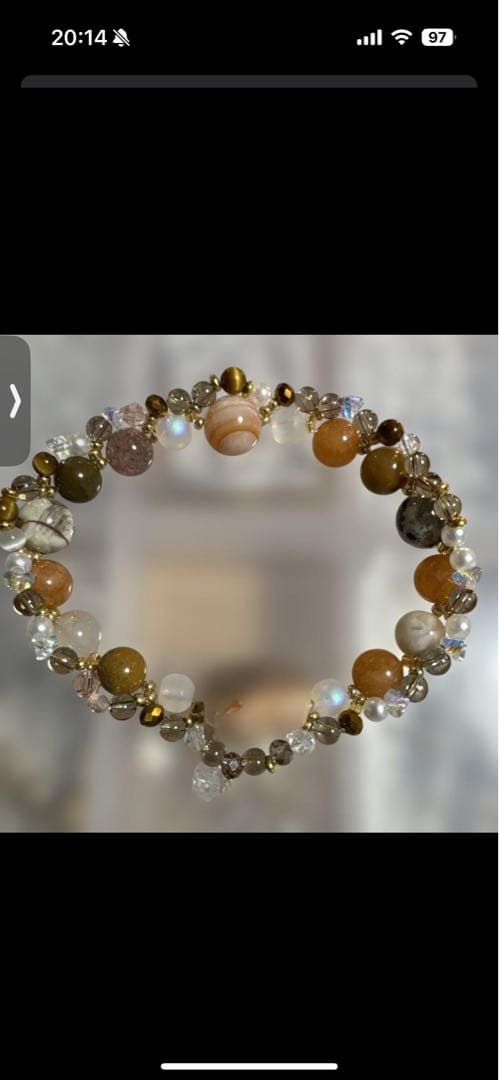 mei　アクリルケース　天然石ブレスレット