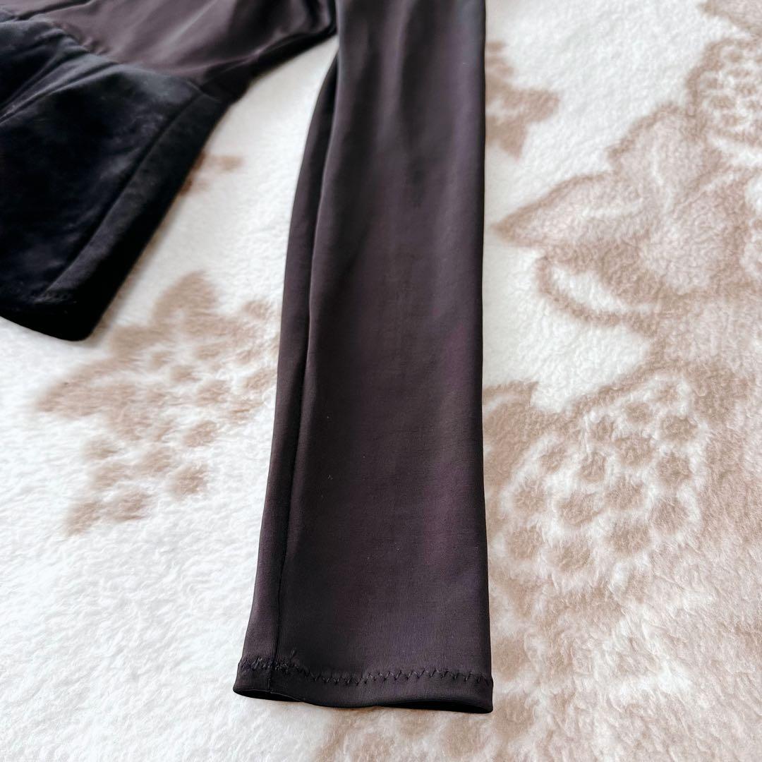 ジャンポールゴルチエ ベロア 切り替え へプラム ジップ トップス ジャケット