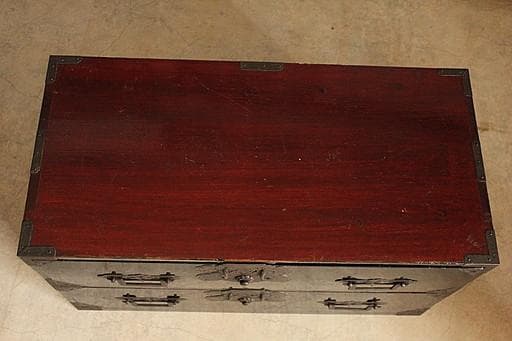 マカロン　時代庄内箪笥　兜金具　時代家具　収納タンス　古家具