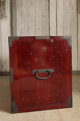 マカロン　時代庄内箪笥　兜金具　時代家具　収納タンス　古家具