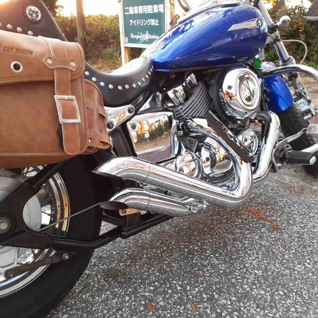 ナ*ト様 ドラッグスター400用爆音社外マフラー