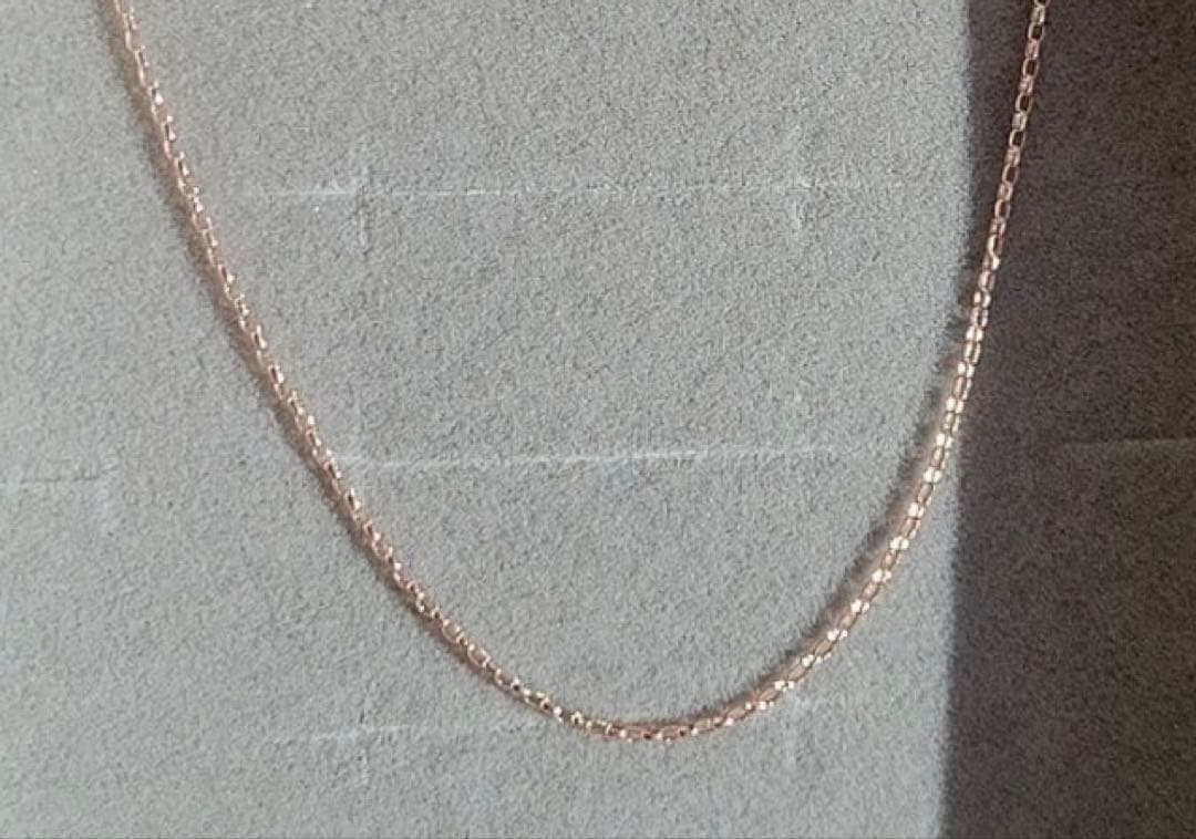 新品ツツミk18ピンクゴールドネックレス40センチ