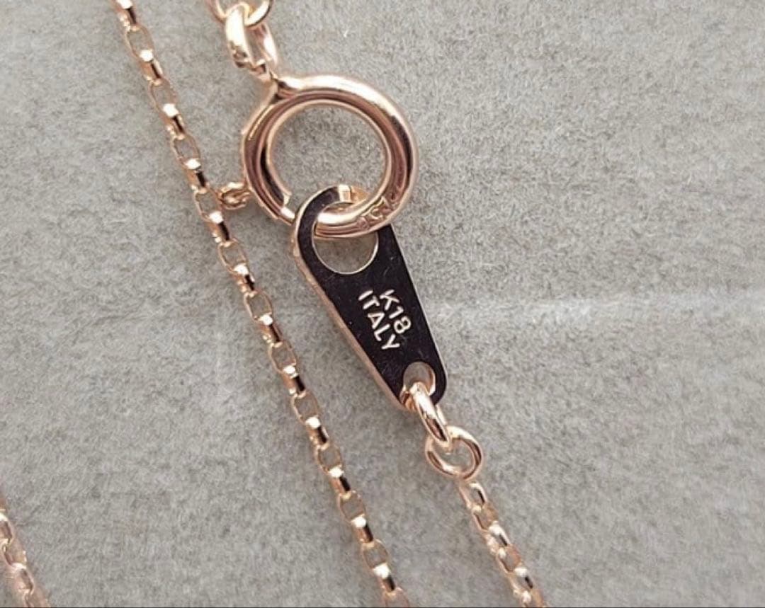 新品ツツミk18ピンクゴールドネックレス40センチ