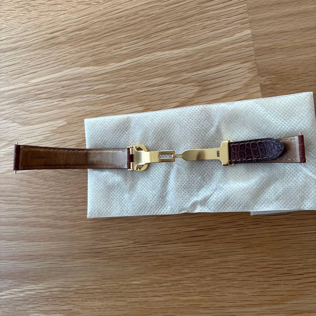 b*e様 カルティエ　タンクヴェルメイユ　Dバックル　純正革ベルト