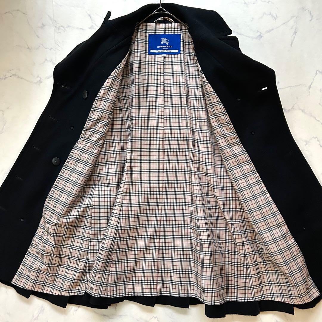 バーバリーブルーレーベル ナポレオンコート メタルボタン ノバチェック
