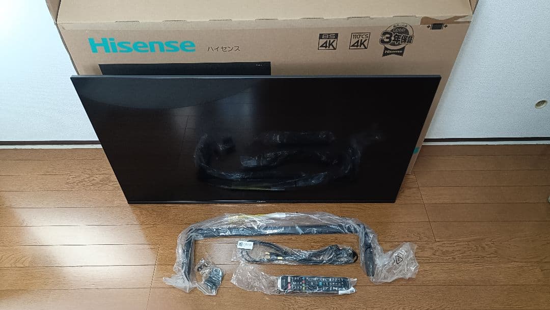 （完動品）ハイセンス43V型 4K液晶テレビ NEOエンジン搭載 43