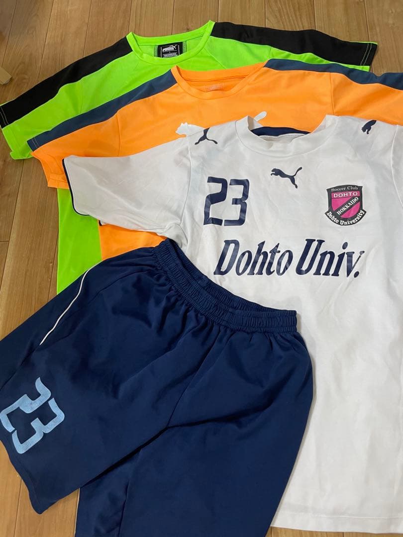 道都大学　サッカー部　ユニフォーム3枚セット