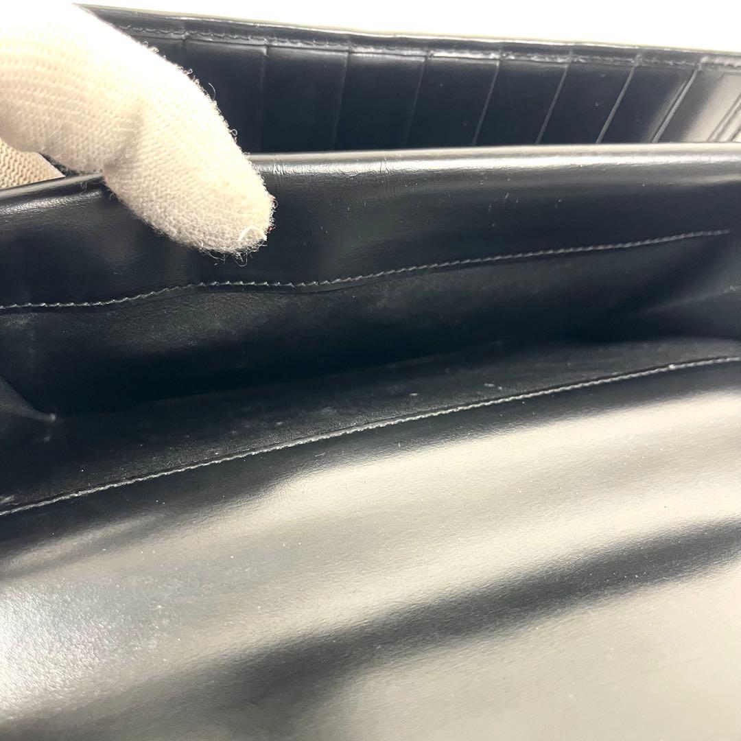 カルティエ　ゴールドパンサー　パンテール　ブラック　ミディアム　長財布　三つ折り