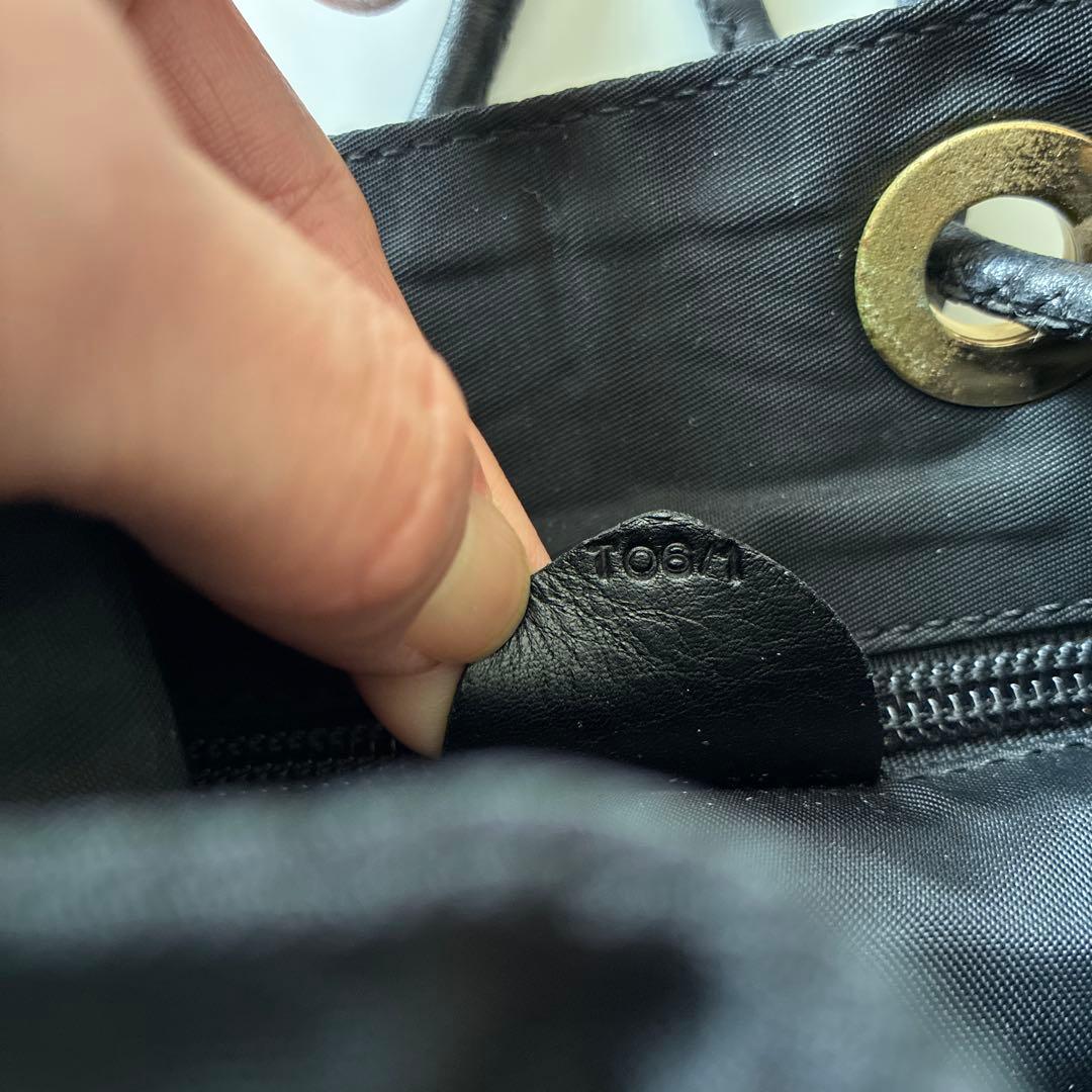 CELINE セリーヌ　黒 ドローストリング ショルダーバッグ