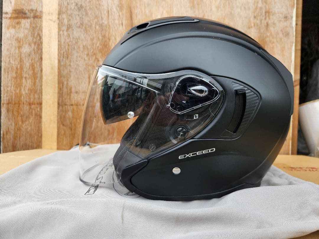 OGK Kabuto ジェットヘルメット マットブラック　　エクシード　L