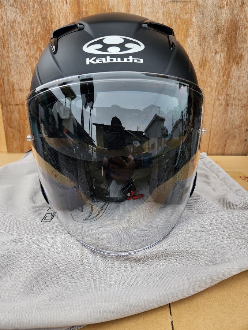 OGK Kabuto ジェットヘルメット マットブラック　　エクシード　L