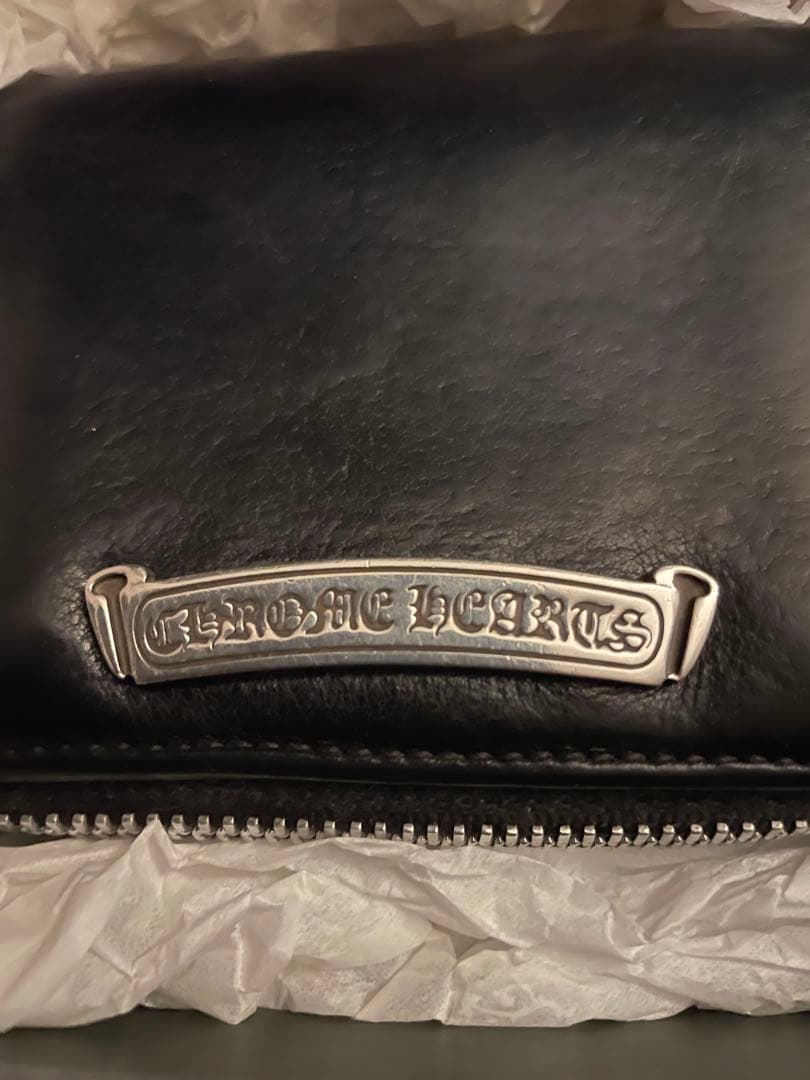 【クロムハーツ】正規品【付属品フルセット】スクエアジップビルウォレット