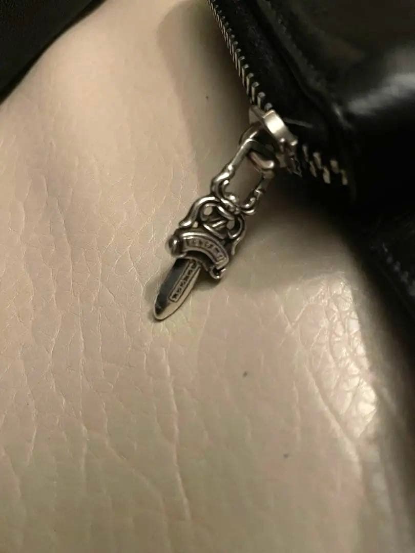 【クロムハーツ】正規品【付属品フルセット】スクエアジップビルウォレット