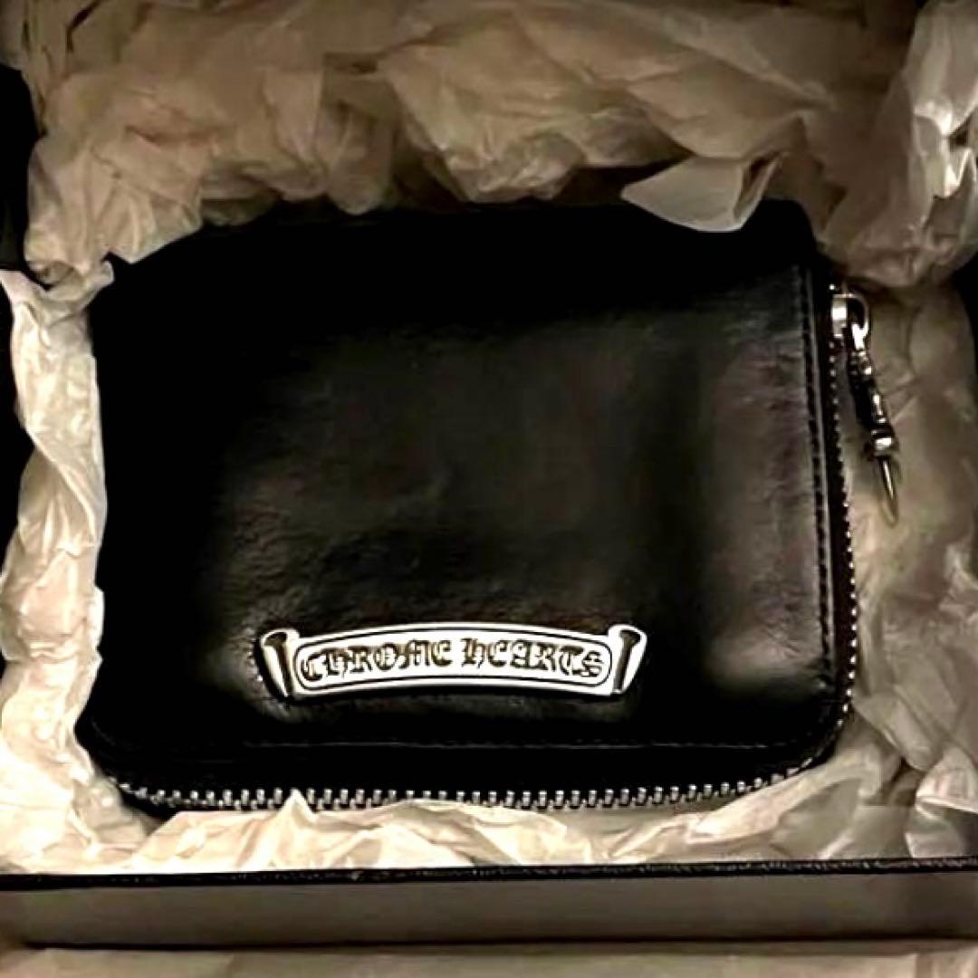【クロムハーツ】正規品【付属品フルセット】スクエアジップビルウォレット