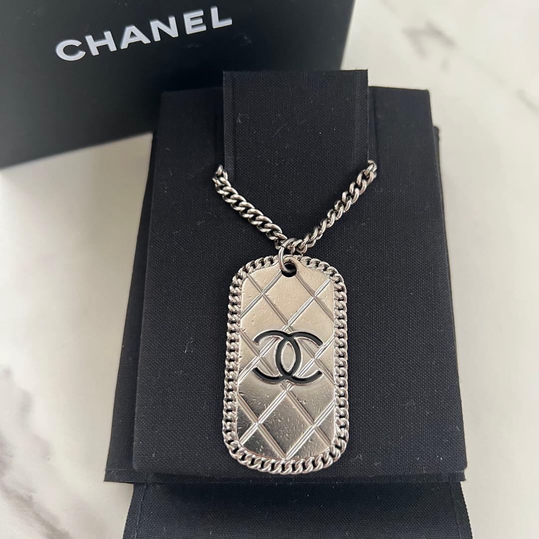 CHANEL ロングネックレス　シルバー　ヴィンテージ