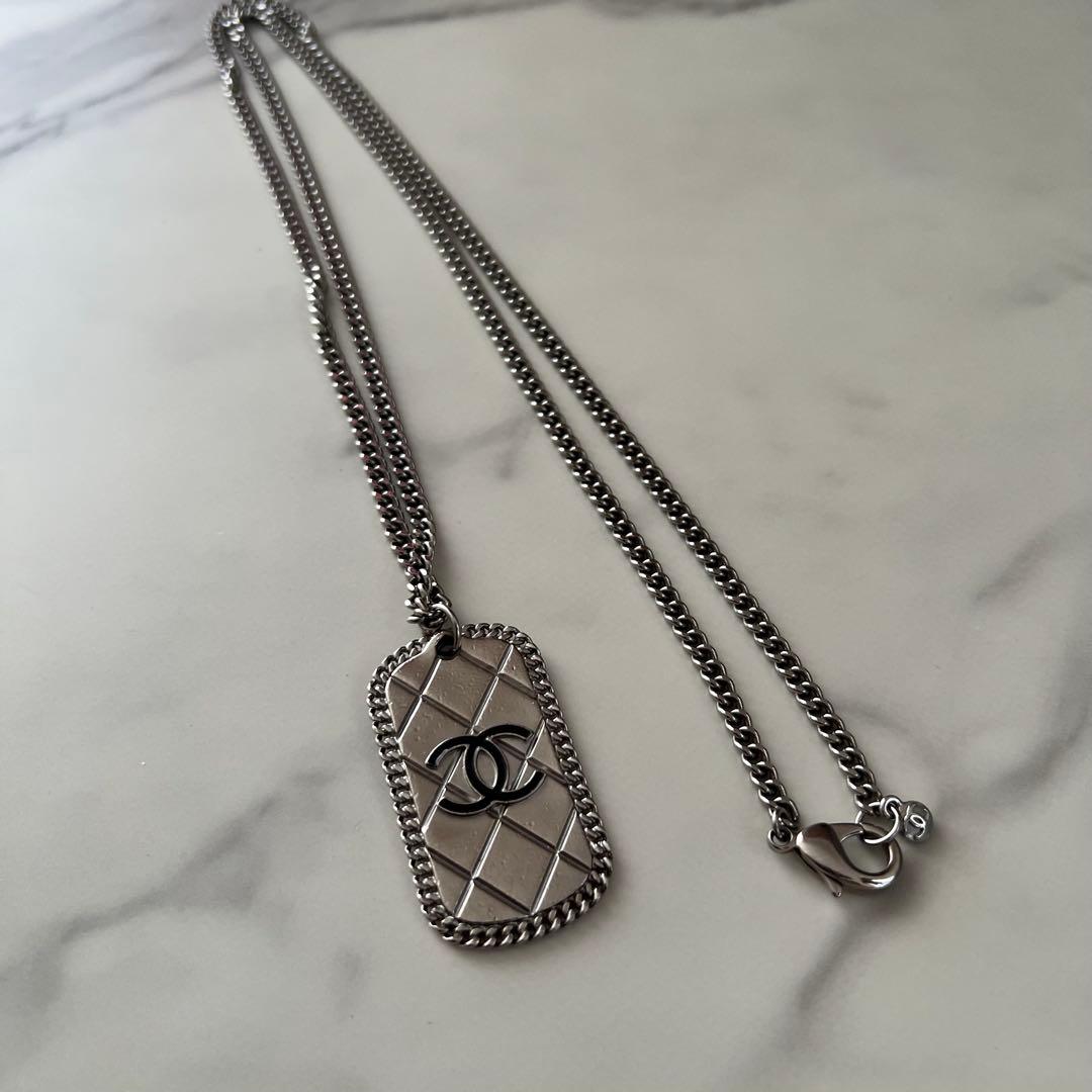 CHANEL ロングネックレス　シルバー　ヴィンテージ