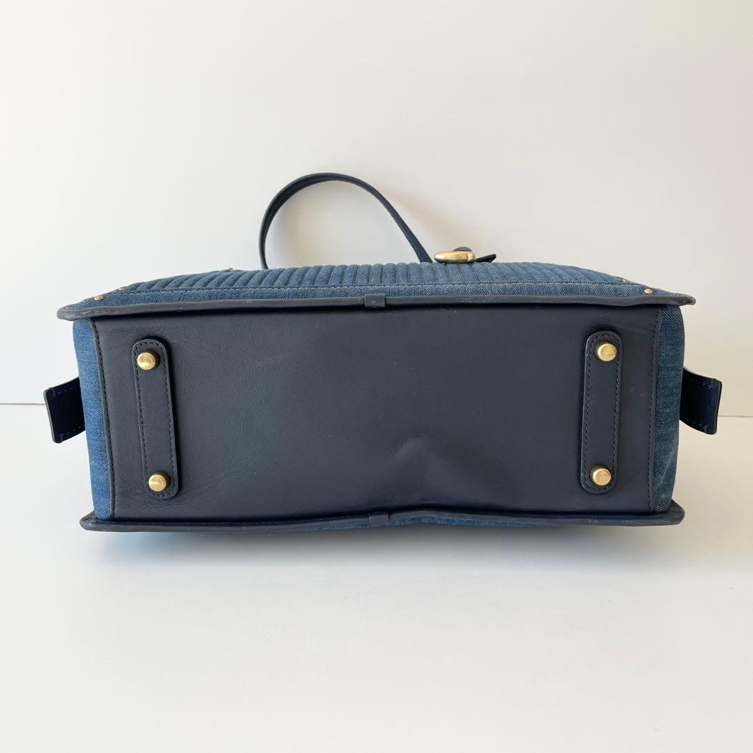 【極美品】COACH ドリーマー トートバッグ デニム ローズ A4
