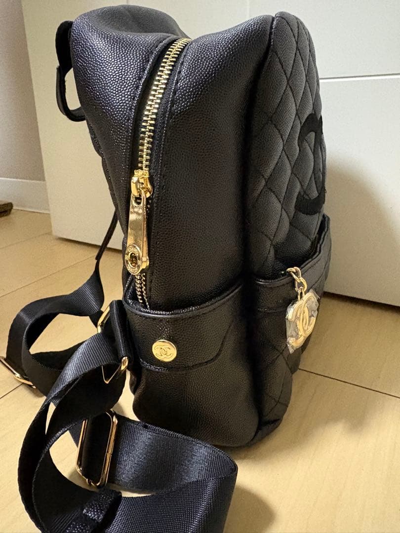 [CHANEL] シャネル ノベルティ リュック ・バッグパック ブラック
