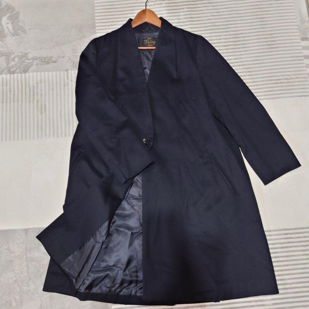 23区 ロロピアーナ ウールコート 44 大きいサイズ 黒