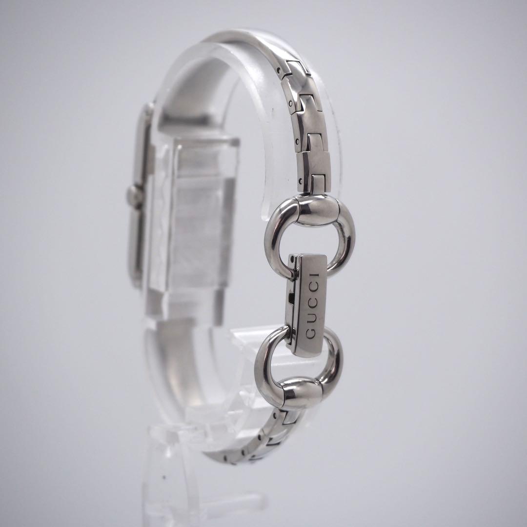 585 稼働 GUCCI 時計　レディース 109 ホワイトシェル バングル
