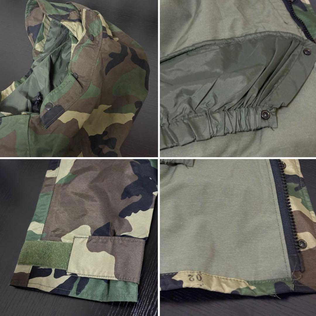 米軍実物 ECWCS Gen1 ゴアテックス パーカー ウッドランドカモ S-S