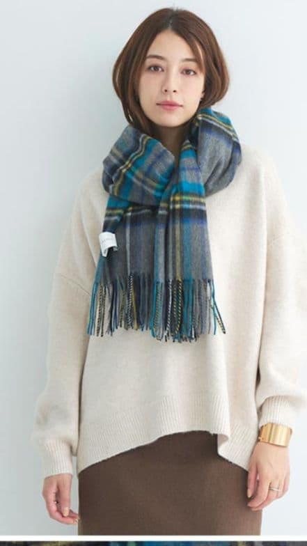 macoccaストール 内モンゴル産カシミヤ100　大判マフラー　マコッカ