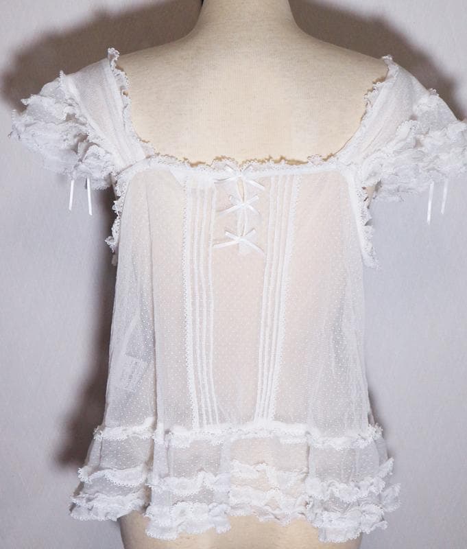 ス*ラ様 ピンクハウス♡ハートワッペン付き♡チュールレースのキャミソール