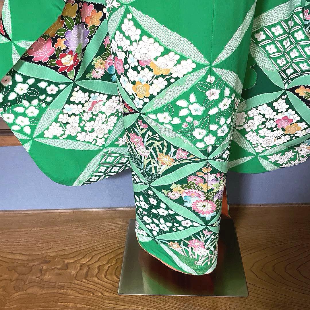 振袖フルセット　手描き友禅　吉祥紋様　成人式振袖　振袖　成人式