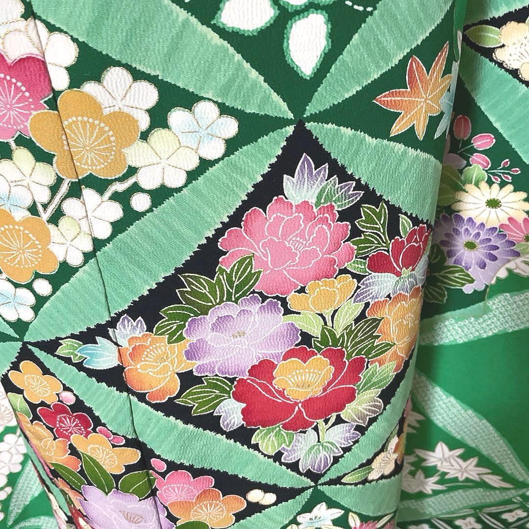 振袖フルセット　手描き友禅　吉祥紋様　成人式振袖　振袖　成人式