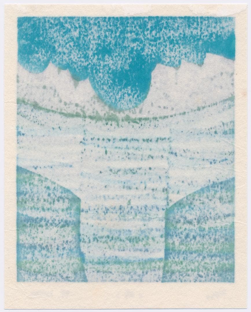 ★大谷一良 木版画 ＜峠＞・鉛筆サイン入り・限定50部・1999年作