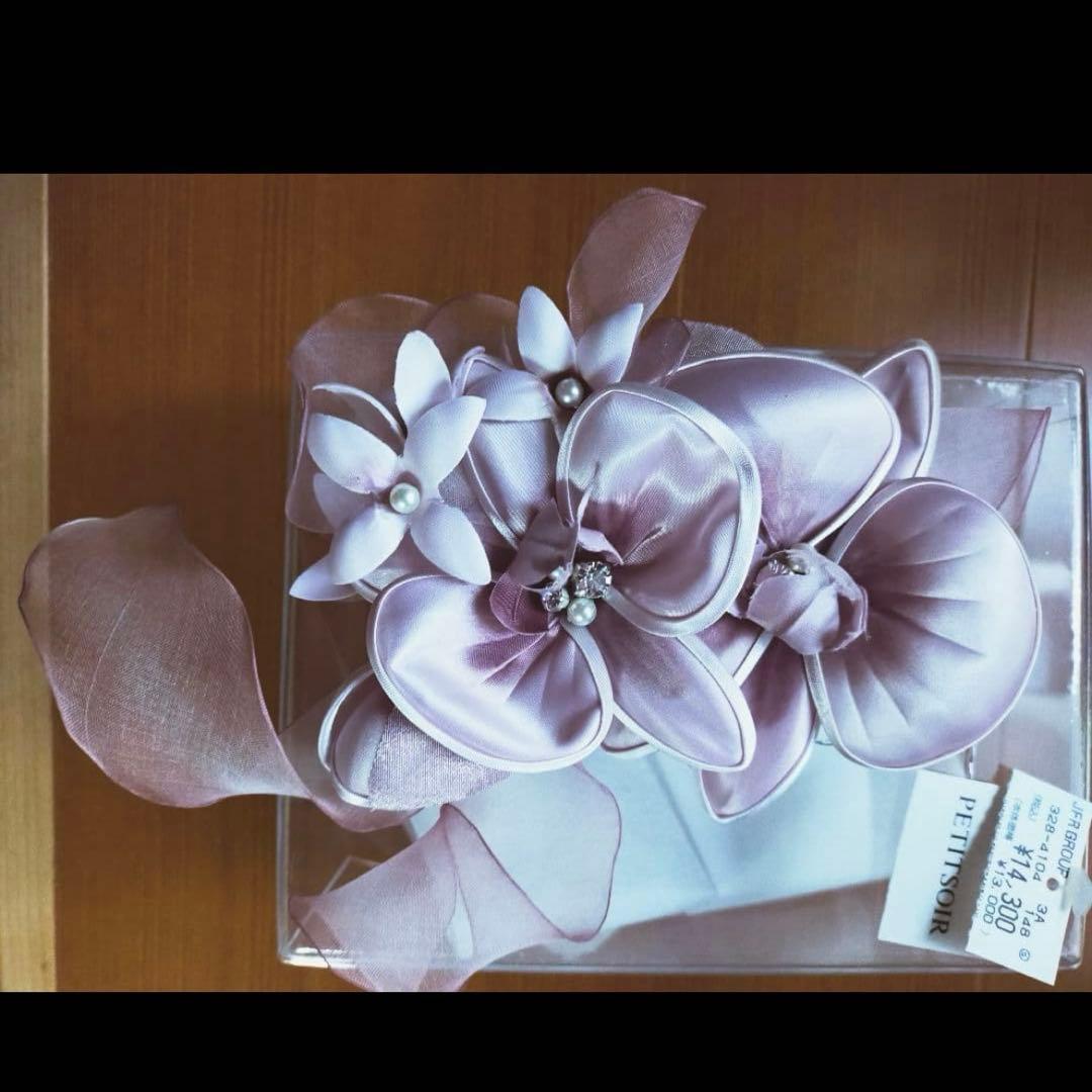 フォーマルロングワンピースと上着コサージュ