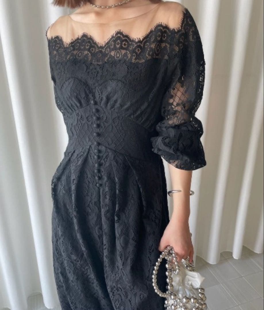 AMERI VINTAGE レースロンパース　結婚式　二次会