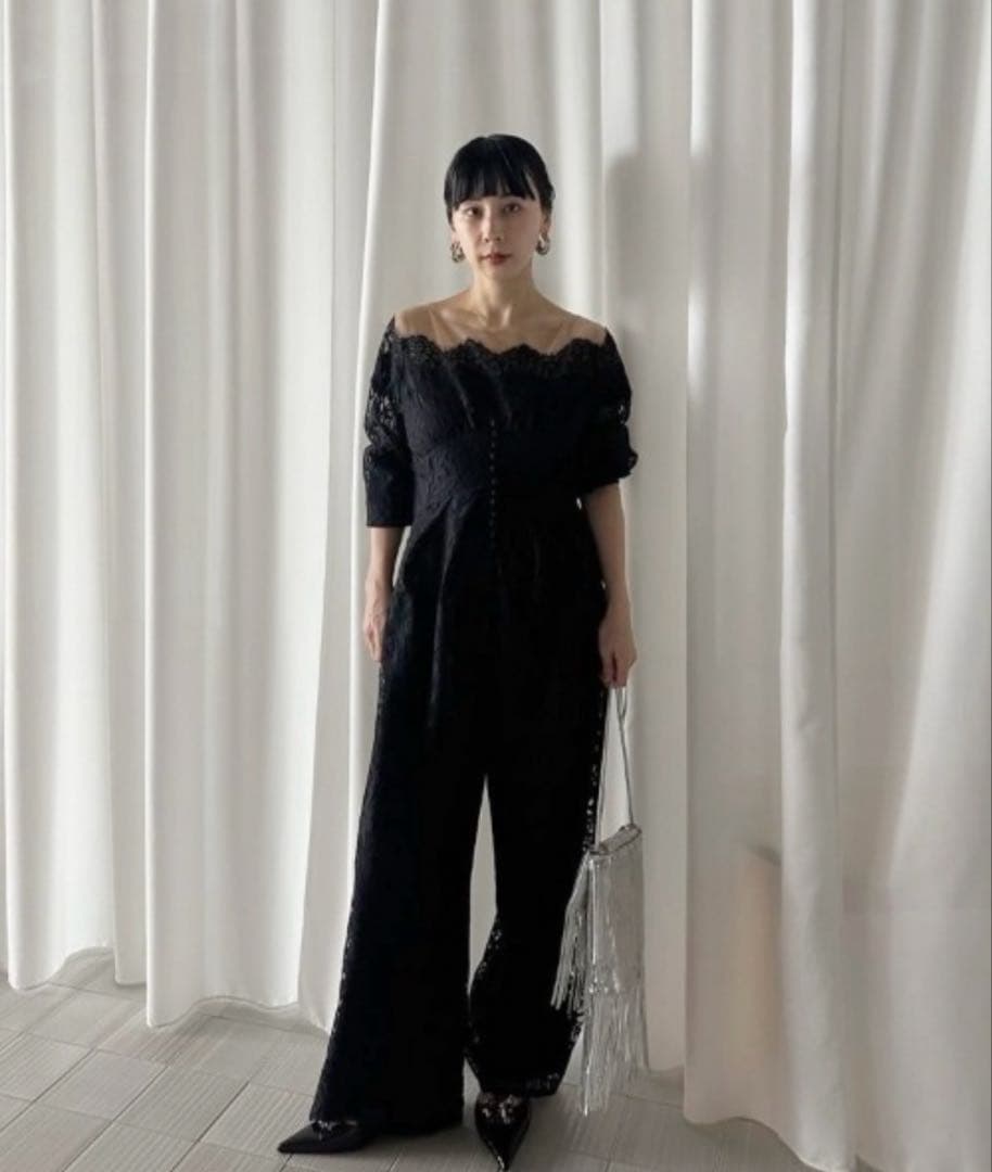 AMERI VINTAGE レースロンパース　結婚式　二次会