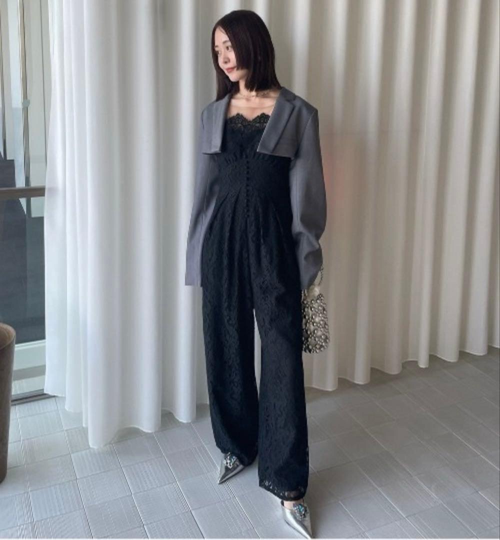 AMERI VINTAGE レースロンパース　結婚式　二次会