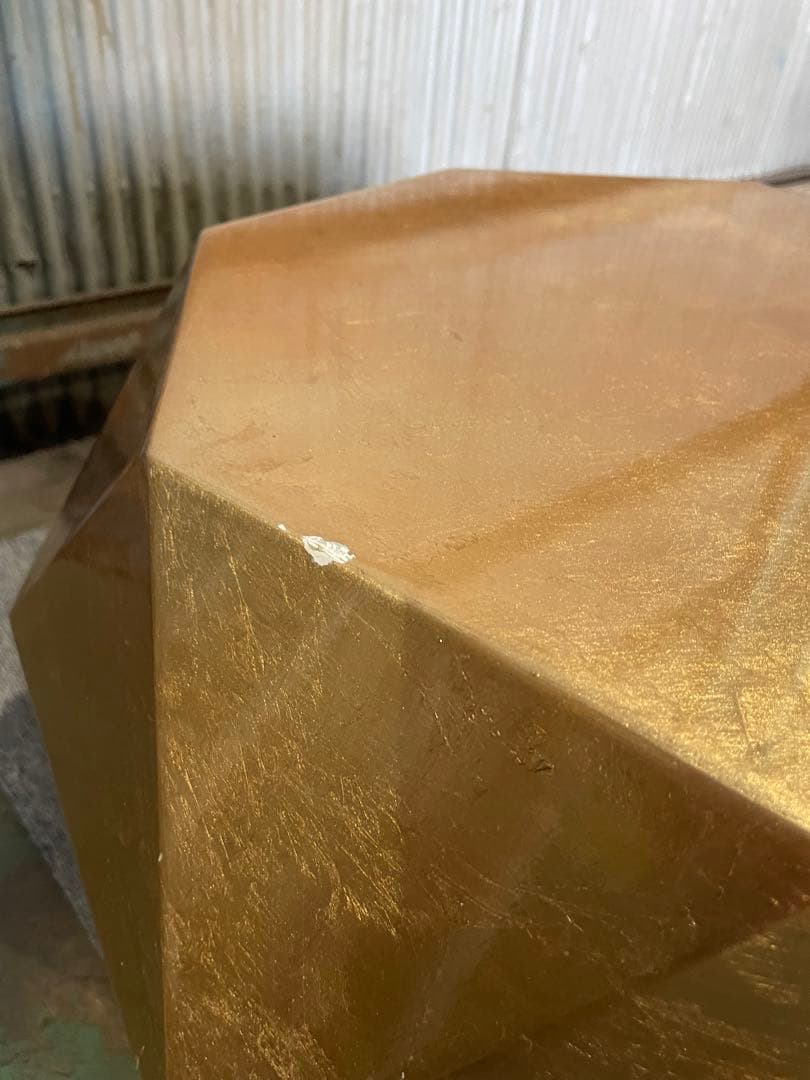 Francfranc サイドテーブル ダイヤモンド型 ゴールド