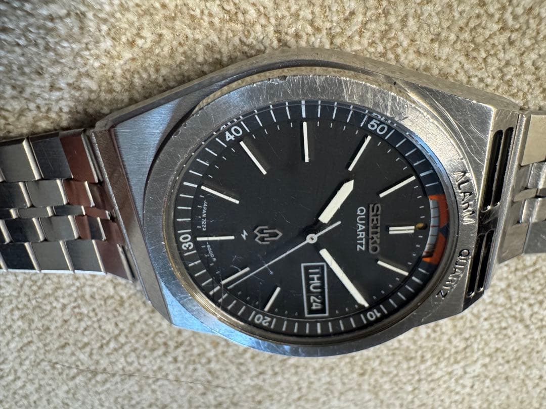 SEIKO 80年アラームクォーツ7223-6000稼働品