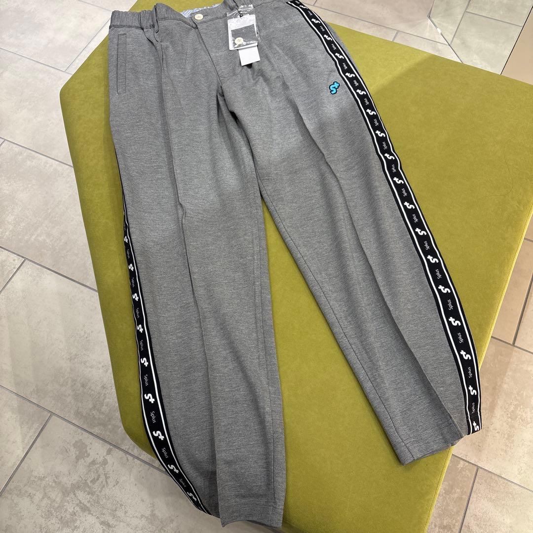 Splus グレー サイドストライプ パンツ