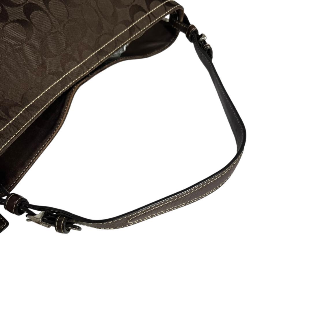 コーチ　coach ワンショルダーバッグ　シグネチャー　ブラウン　肩掛け
